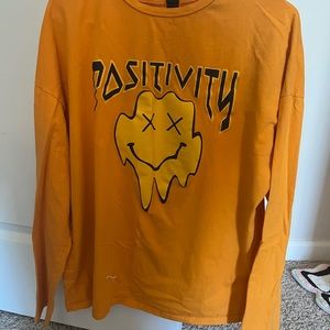 Organge, Yellow and Black positivity shirt